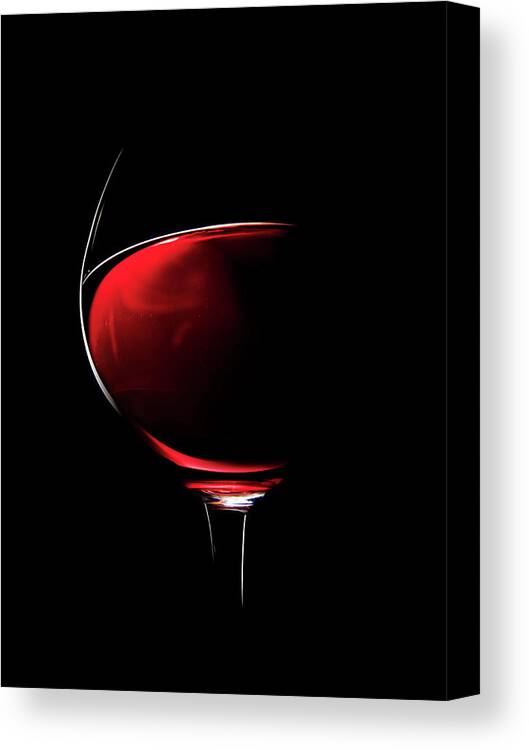 Red Canvas Print featuring the photograph Red Wine by Johan Swanepoel