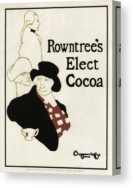 Marketing Canvas Print featuring the drawing Rowntrees Elect Cocoa by Heritage Images