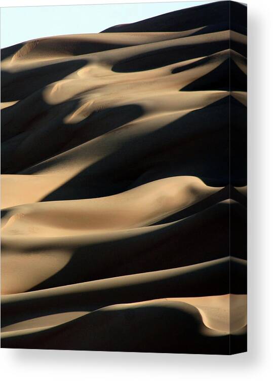 Scenics Canvas Print featuring the photograph Sahara Sand Shadows by Joe & Clair Carnegie / Libyan Soup