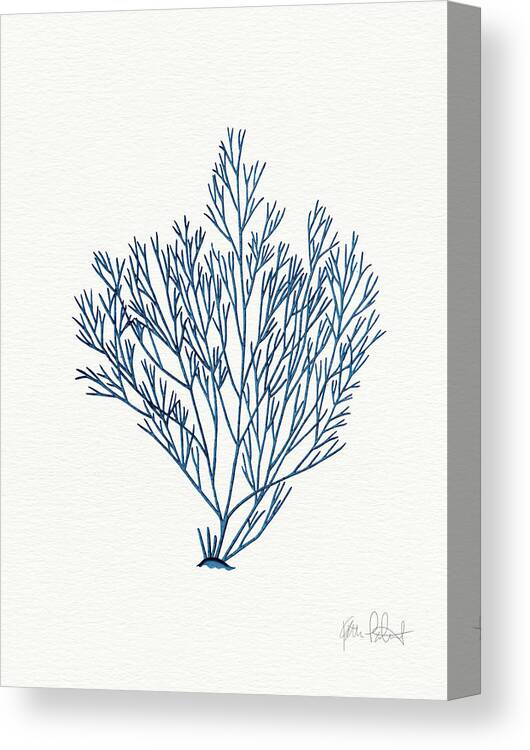Blue Canvas Print featuring the painting Sea Garden II Royal Blue by Katie Pertiet