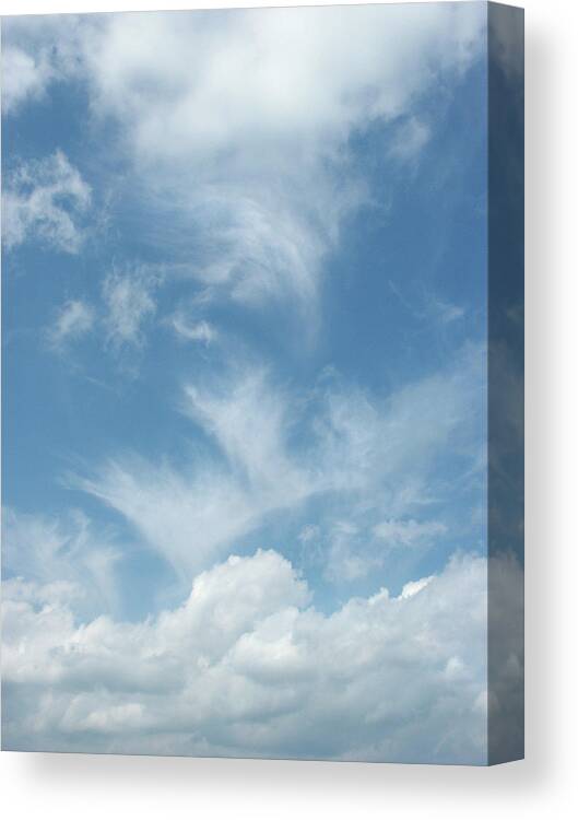 Curve Canvas Print featuring the photograph Sky And Clouds Nr. 100.000 by Mammamaart