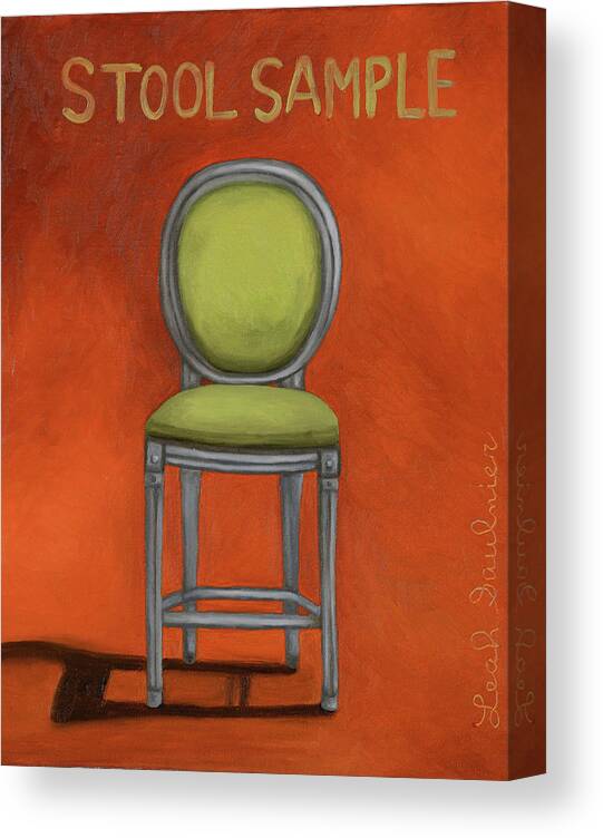 Stool Sample Canvas Print featuring the painting Stool Sample 2 by Leah Saulnier The Painting Maniac