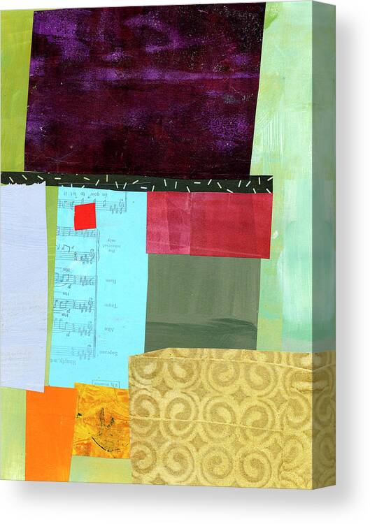Abstract Art Canvas Print featuring the painting Surface Analysis #3 by Jane Davies