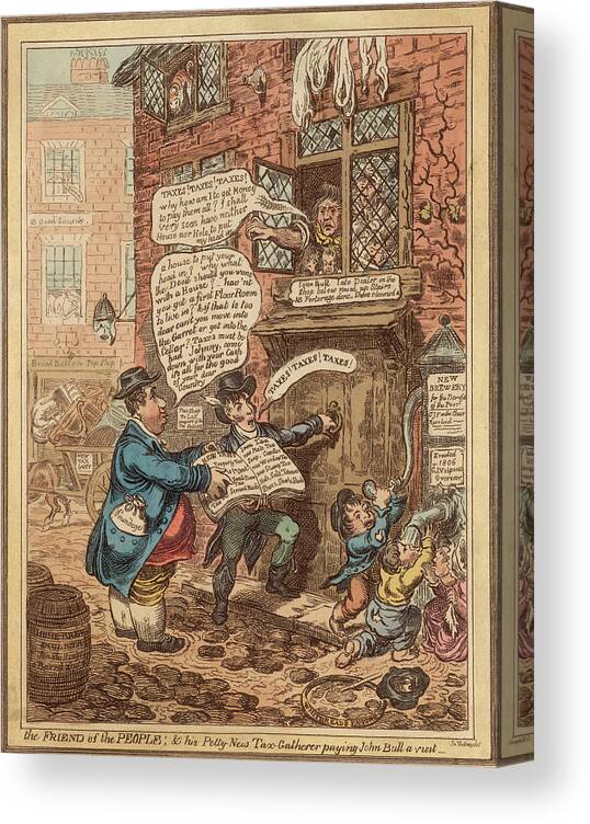 Child Canvas Print featuring the photograph Taxes Taxes Taxes by Hulton Archive