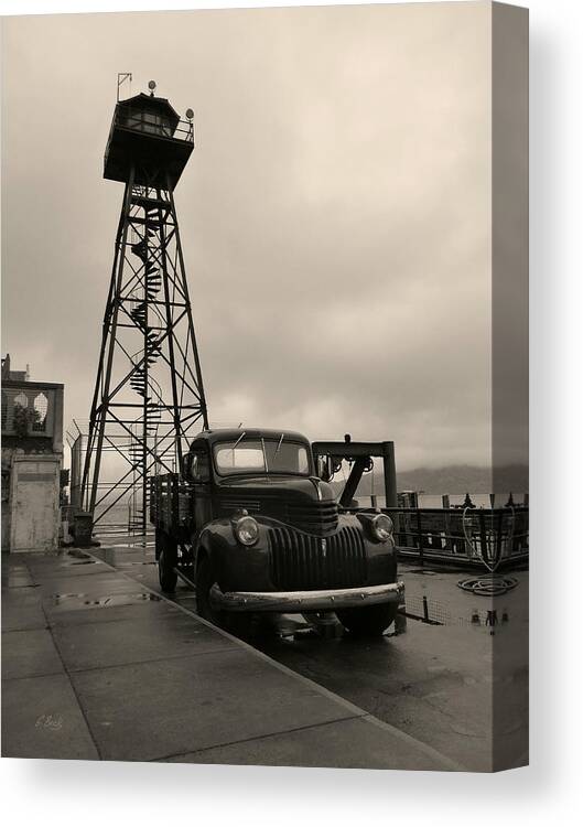 Alcatraz Federal Penitentiary Canvas Print featuring the photograph Time Served by Gordon Beck