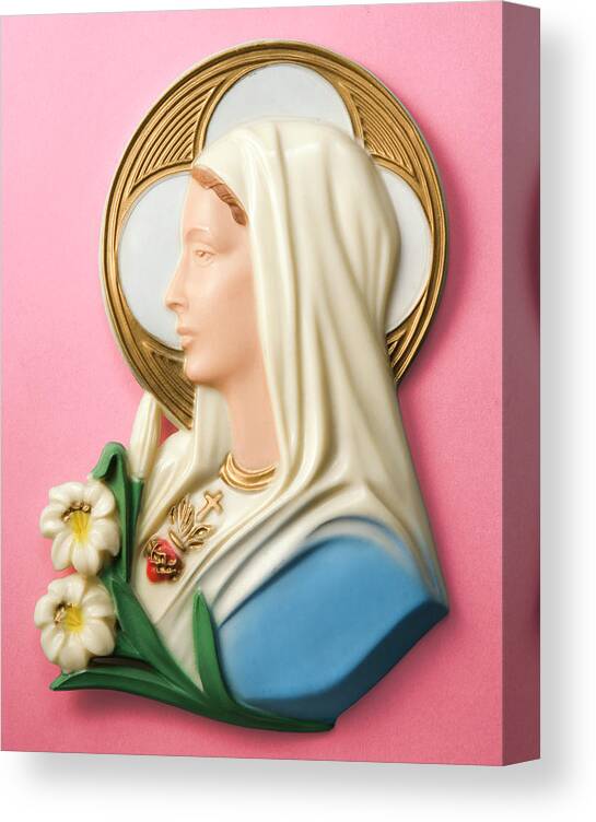 Angel Canvas Print featuring the drawing Virgin Mary by CSA Images