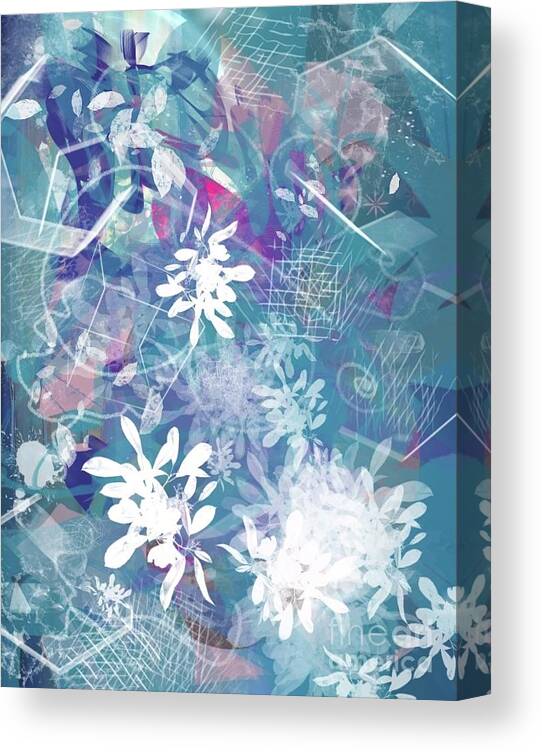 Digital Canvas Print featuring the digital art Abstract 33 #1 by Gina De Gorna