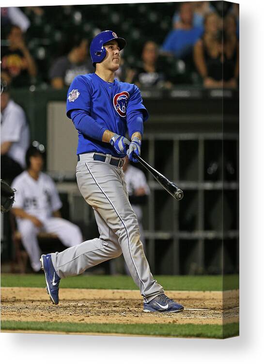American League Baseball Canvas Print featuring the photograph Anthony Rizzo by Jonathan Daniel