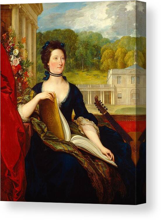 Benjamin West Canvas Print featuring the painting Maria Hamilton Beckford, Mrs. William Beckford #2 by Benjamin West