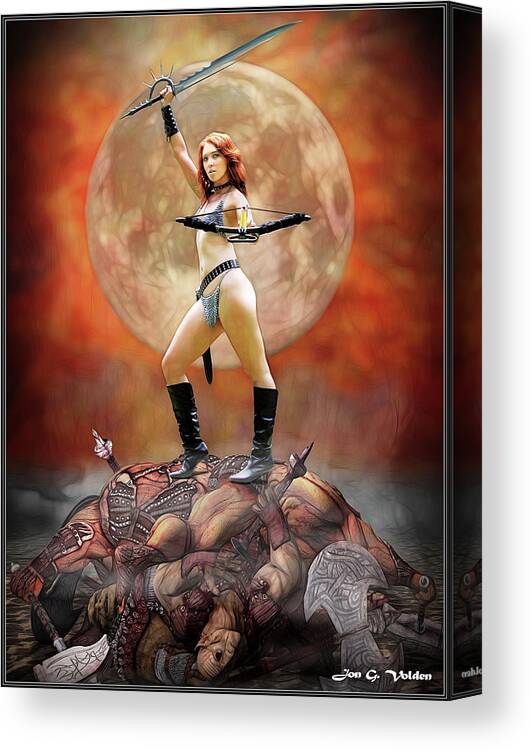Death Canvas Print featuring the photograph Planet Of Death by Jon Volden