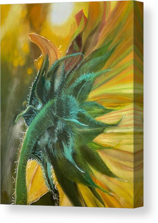 Sunrays Canvas Print featuring the painting Reaching for the Sun by Juliette Becker