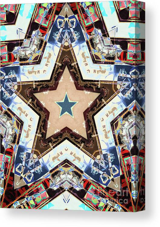 Stars Canvas Print featuring the digital art Stars #1 by Phil Perkins