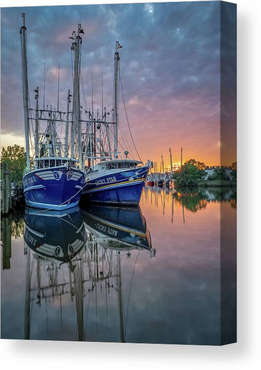 Sunset Canvas Print featuring the photograph Bayou Sunset by Brad Boland
