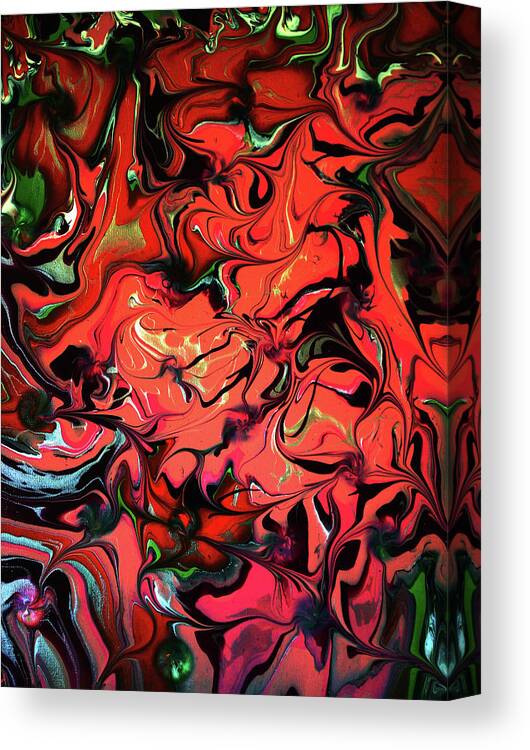 Acrylic Abstract Canvas Print featuring the painting Inner Peace RV1 by Diane Goble