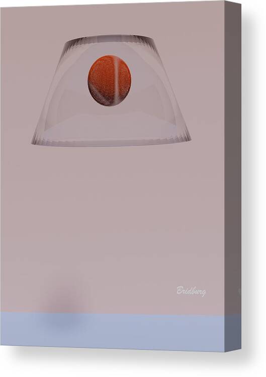 Lamp Shade Canvas Print featuring the digital art 801 Lamp Shade by David Bridburg