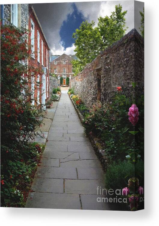 Chichester Canvas Print featuring the photograph A Chichester Path by Brian Watt