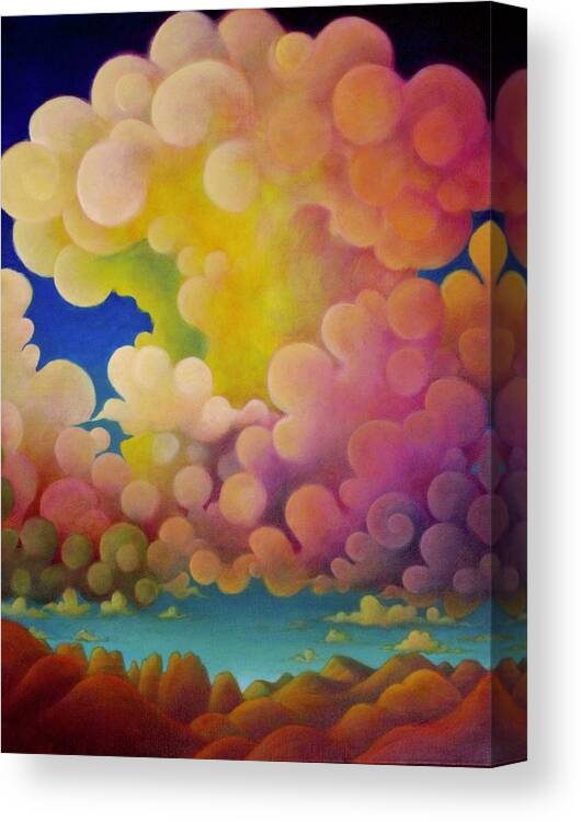 Thunder Cloud Canvas Print featuring the painting After the Rain by Richard Dennis