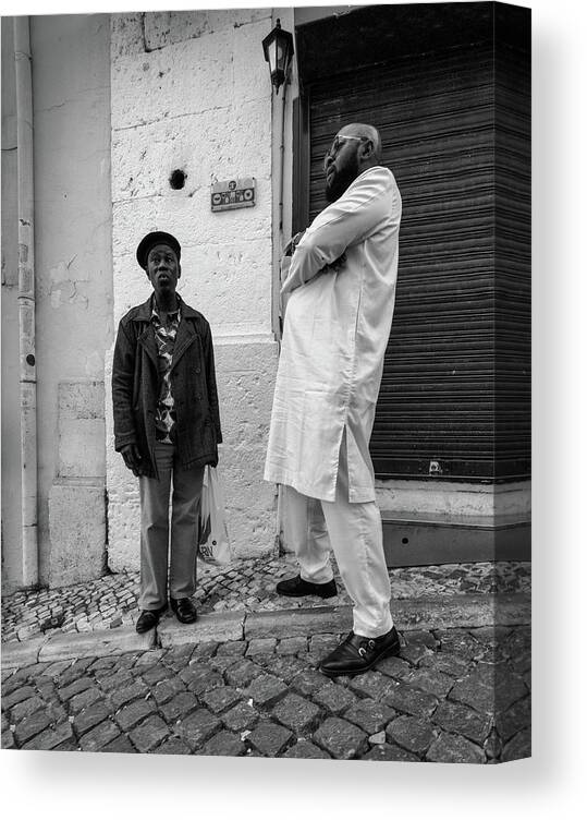 Stature Canvas Print featuring the photograph Always disagreement with the father-in-law by Micah Offman