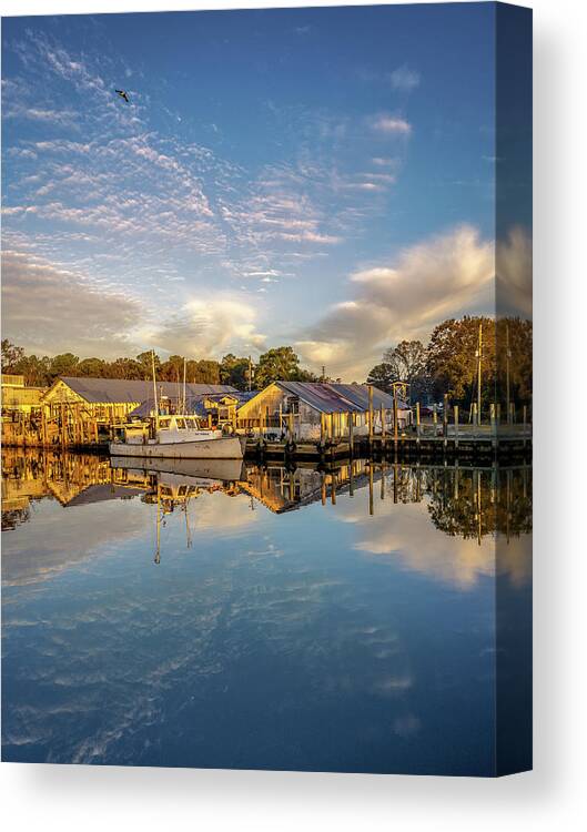 Bayou Canvas Print featuring the photograph Bayou Morning 3, 12/23/20 by Brad Boland