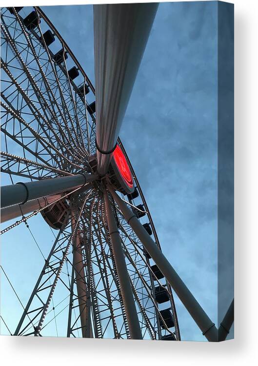 Ferris Canvas Print featuring the photograph Big Wheel by Lee Darnell