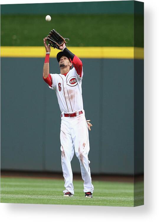 Great American Ball Park Canvas Print featuring the photograph Billy Hamilton by Andy Lyons