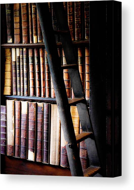 Books Of Knowledge By Lexa Harpell Canvas Print featuring the photograph Books of Knowledge 2 by Lexa Harpell