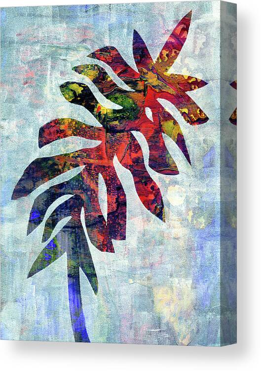 Mid Mod Canvas Print featuring the painting Boulevard Palm by Cynthia Fletcher