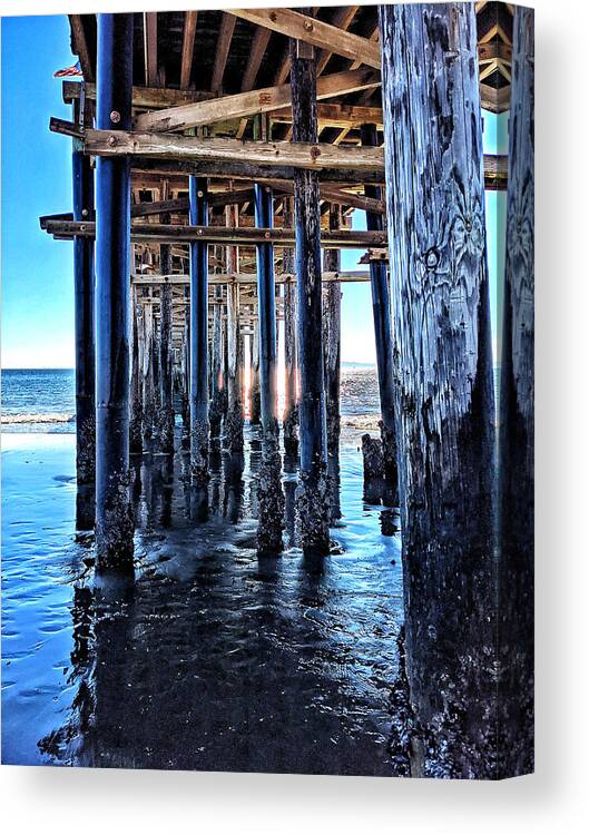 Pier Canvas Print featuring the photograph California Pier by David Zumsteg