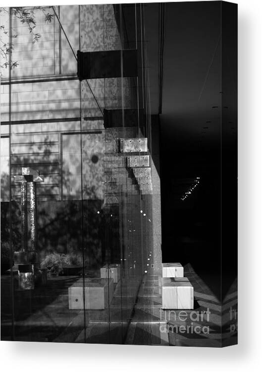 Carnegie Museum Canvas Print featuring the photograph CarnegieWalkway by Mary Kobet