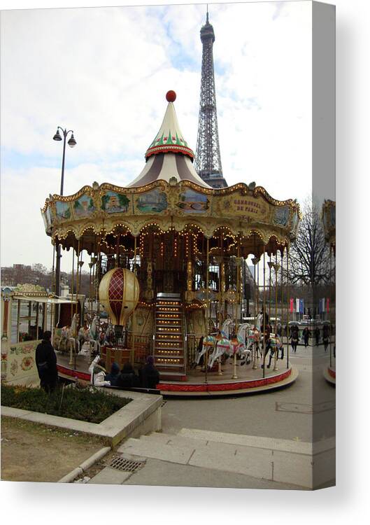 Carousel Canvas Print featuring the photograph Carrousel de Paris by Roxy Rich