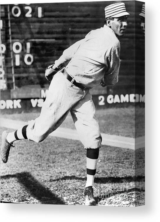 People Canvas Print featuring the photograph Chief Bender by National Baseball Hall Of Fame Library