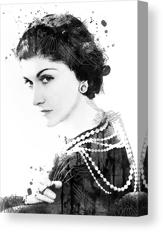 Pink Coco Chanel Canvas Wall Art