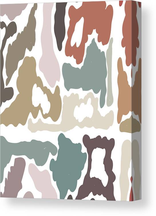 Abstract Canvas Print featuring the painting Colorscape Earth Tones by Kristye Dudley