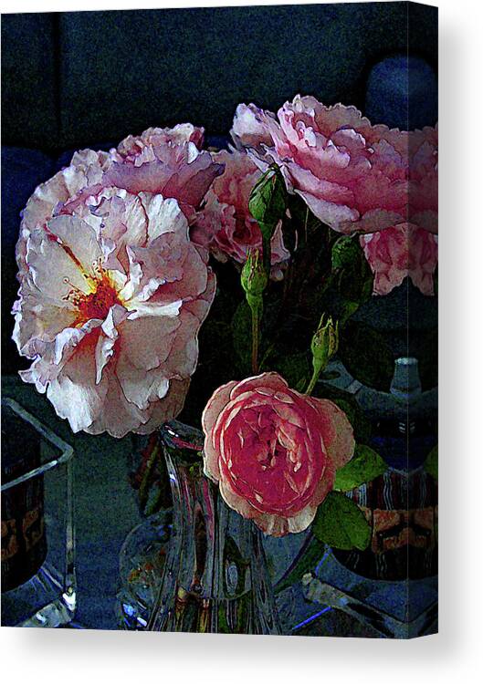 Rose Canvas Print featuring the photograph Deirdre's Roses by Corinne Carroll