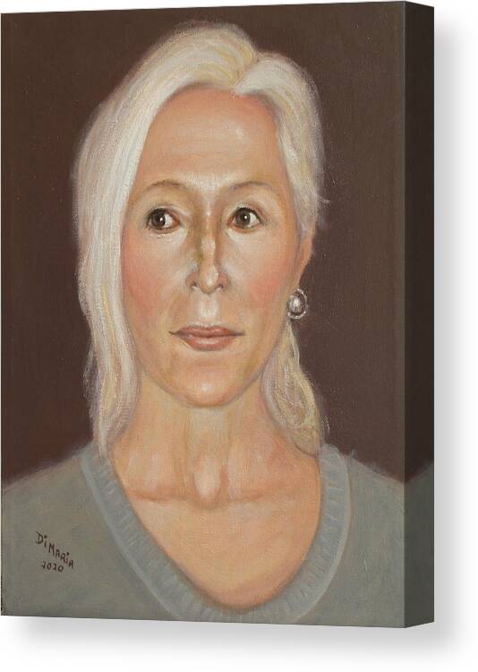 Realism Canvas Print featuring the painting Diane by Donelli DiMaria