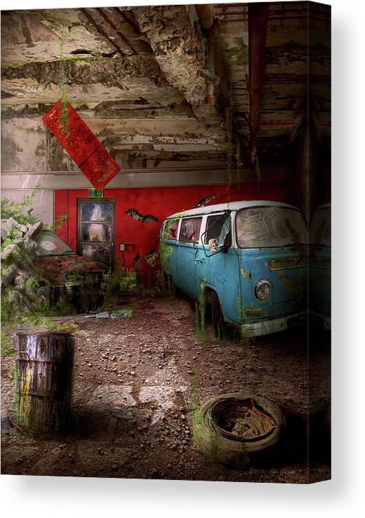 Blast Canvas Print featuring the photograph Disaster - Survival skills tested by Mike Savad