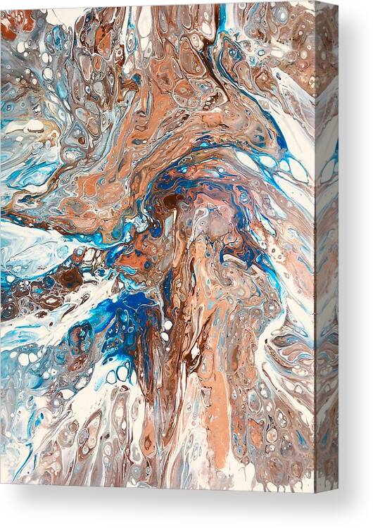 Earth Canvas Print featuring the painting Earth View #3 by Rowena Rizo-Patron