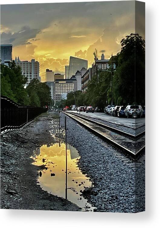Sunset Canvas Print featuring the photograph Eastside After the Storm by Tanya White