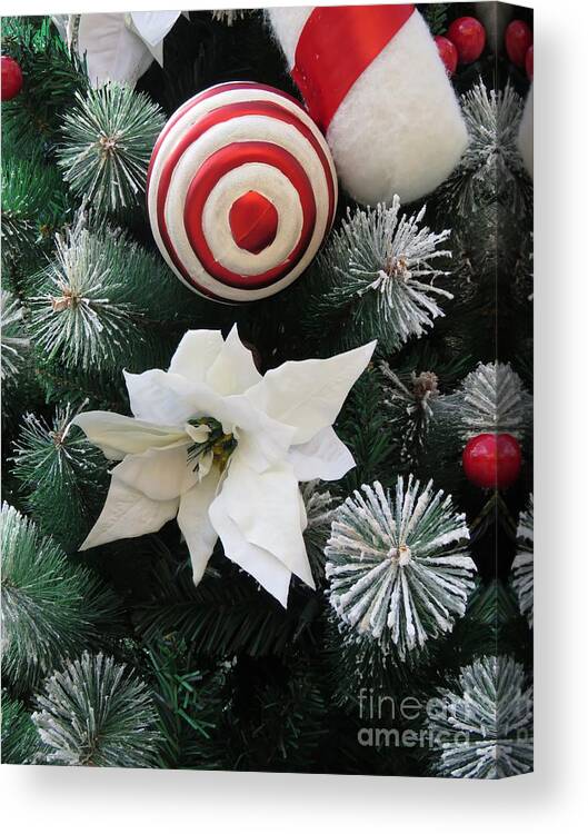 Accessories Canvas Print featuring the photograph Festive Ornaments by World Reflections By Sharon