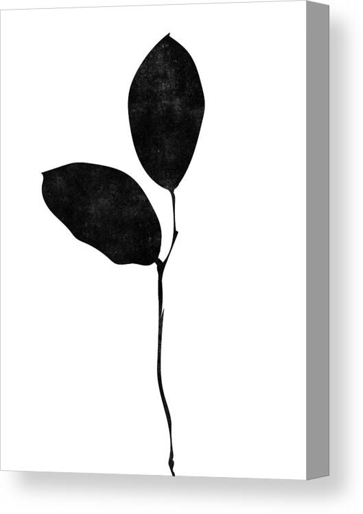Leaf Canvas Print featuring the mixed media Foliage Silhouette 1- Art by Linda Woods by Linda Woods