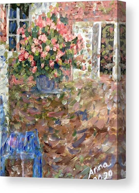 Giverny Canvas Print featuring the painting Giverny, France by Agnieszka Gerwel