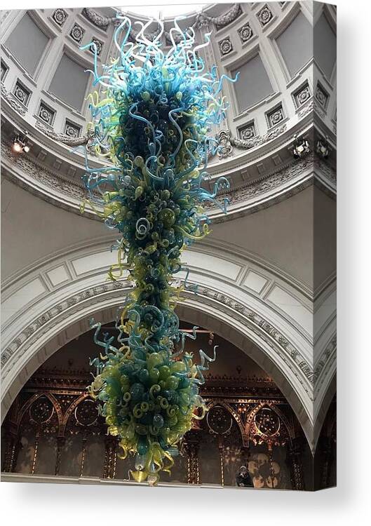 Glass Canvas Print featuring the photograph Chihuly Comes to Life by Lee Darnell
