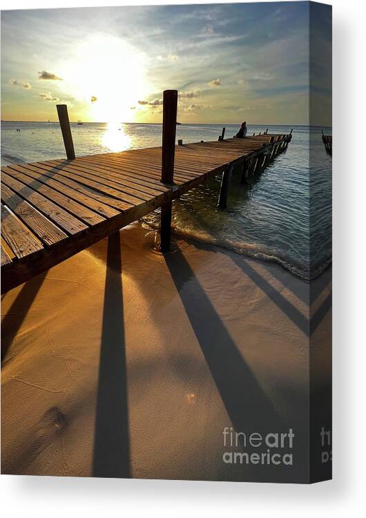 Sunset Canvas Print featuring the photograph Golden Hour by Sean Hagan