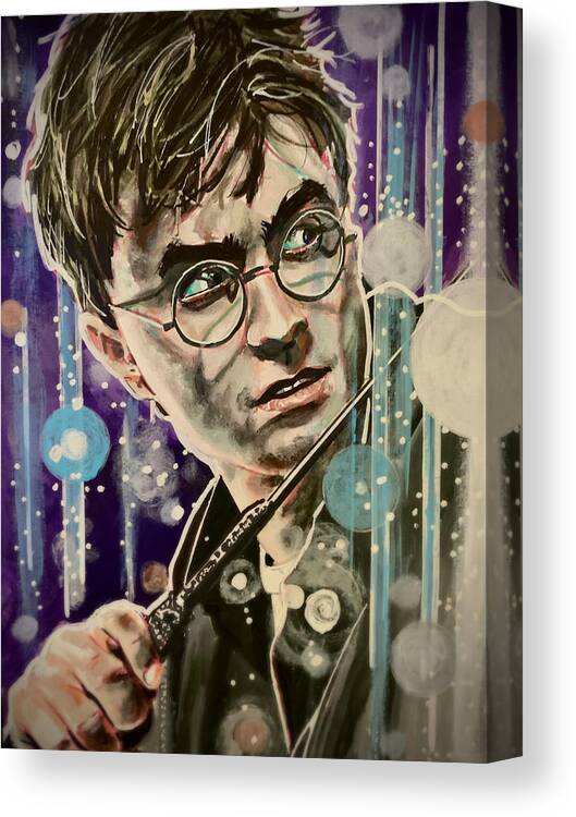 Harry Potter Canvas Print featuring the painting Harry Potter by Joel Tesch