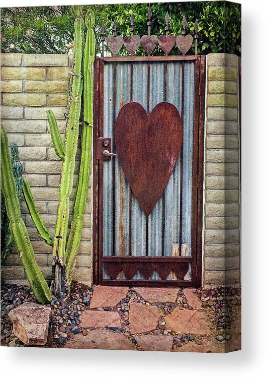 Doors Canvas Print featuring the photograph Heart Me by Carmen Kern