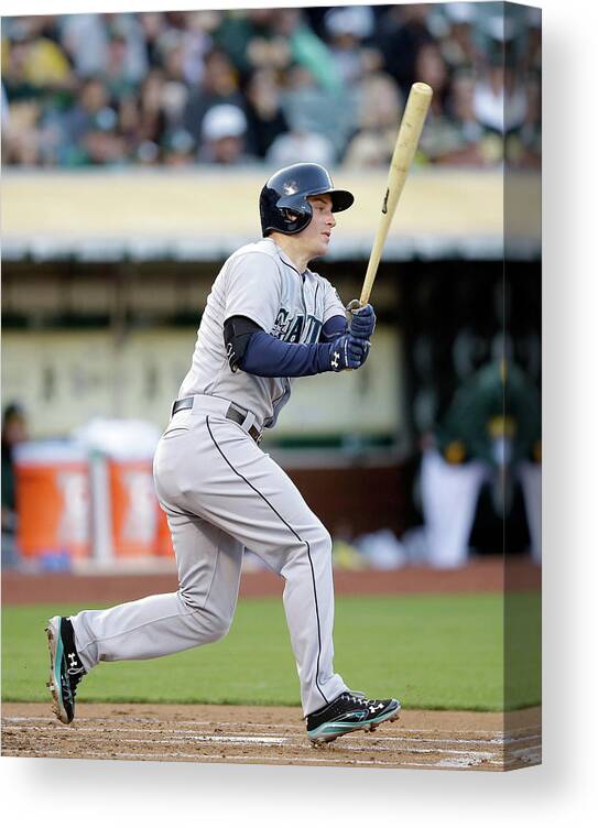 American League Baseball Canvas Print featuring the photograph Kyle Seager by Ezra Shaw