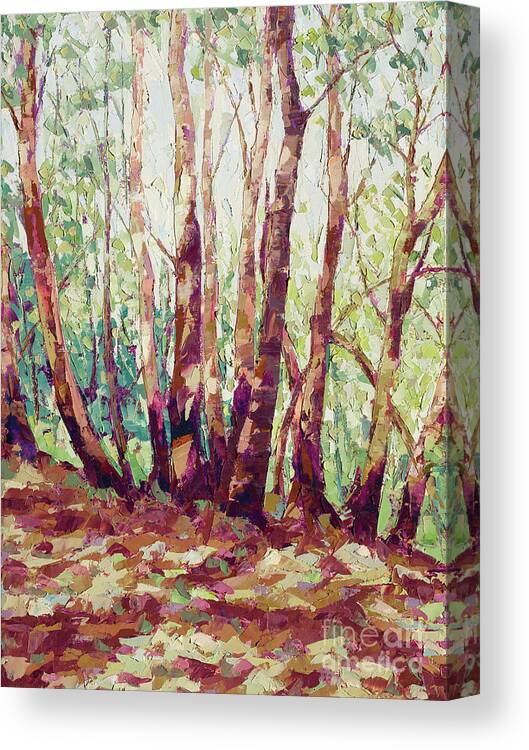 Madrone Canvas Print featuring the painting Madrone Grove by PJ Kirk