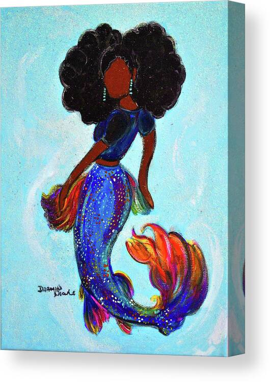  Canvas Print featuring the photograph Mermazing by Diamin Nicole
