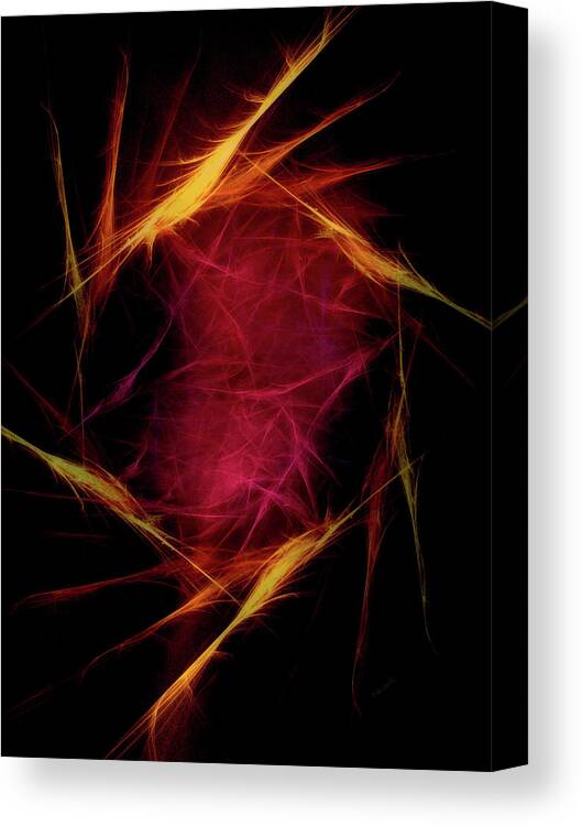  Canvas Print featuring the digital art Mitosis by Michelle Hoffmann