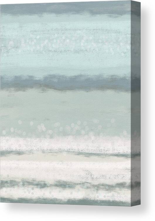 Peaceful Canvas Print featuring the painting Morning Serenity 1- Art by Linda Woods by Linda Woods